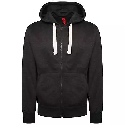 Redtag Mens Plain Hoodies Jacket Sweatshirt Zipper Zip Up Hoodie Casual Jumper • $16.02