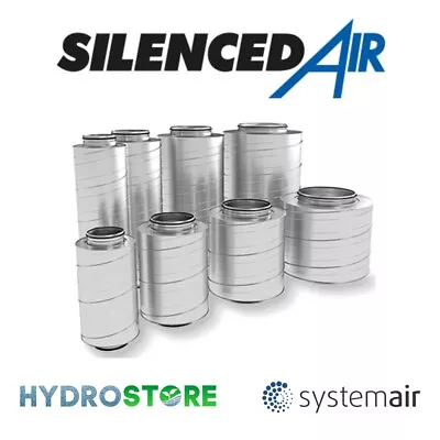 G.A.S Systemair SilencedAir Galvanised Steel Fan Silencers. All Dia's & Lengths. • £43.90