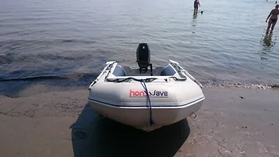 Inflatable Dinghy Honwave T27 2.7m Air Deck Floor + Yamaha Outboard Rib Sib Boat • £1295