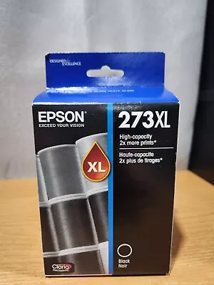 Genuine Epson 273XL Premium High Capacity Black Ink Cartridge Expire 04/18 • $14.99