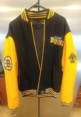 Boston Bruins Bomber Jacket Reversible Size XXL Jh Designs NHL Hockey • $84.95