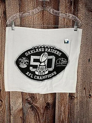 Oakland Raiders 50th Rally Towel AFL Champions 18” X 15” New • $20.99