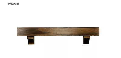 8  Deep Beam Wood Shelf Floating Rustic Fireplace Mantle Mantel With Corbels  • $300