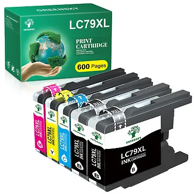 5 Pack LC79 Ink Cartridge Compatible With Brother MFC-J6710DW MFC-J5910DW J825DW • $10.59