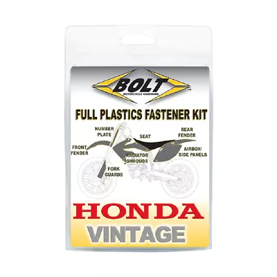 Bolt Plastic Fastener/bolt Kit Honda Cr125 93-97 Cr250 92-96 Motocross Models • $23.62