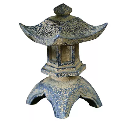 Mini Zen Pagoda Garden Statue Vintage Fairy Decoration Japanese Pagoda-QP • £14.59