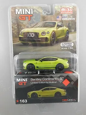 Mini GT MiJo Bentley Continental GT Limited Edition By Mulliner (Green) 1:64  • $9.99