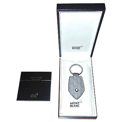 £157.12 • Buy New Montblanc Signature Key Fob Ring Stone/Brown Fabric Leather PVC 111109 Italy