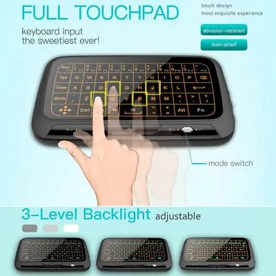 Touchpad Backlit Virtual Keyboard Air Mouse Remote For Android Smart TV Box HDTV • $23.72