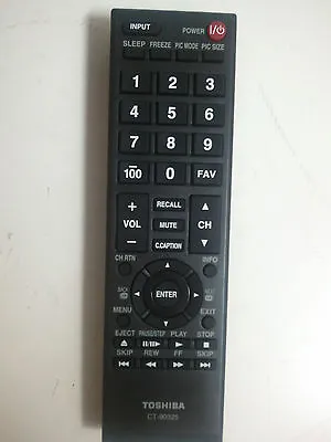 Original Toshiba TV Remote CT-90325 55HT1U 55S41U 55SL412U 65HT2U 46G310U 46SL41 • $11.55