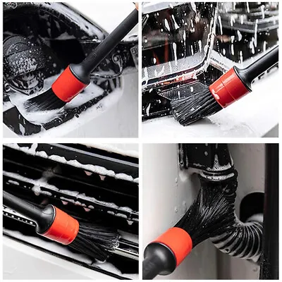 10PCS Car Detailing Cleaning Brush Set For Dashboard Crevice Engine Wheel Air • $10.47