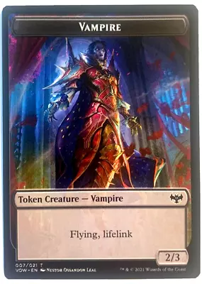 MTG Vampire Innistrad: Crimson Vow 007/021 Regular Token Pack Fresh! • $8