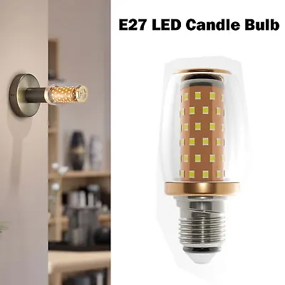 E27 LED Candle Bulb SMD 2835 LED Chip  Save Energy Three-colour Changing Corn La • £7