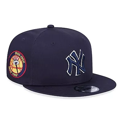 New Era Cap. New York Yankees Side Patch Navy 9fifty Snapback Hats M/l • £37.99