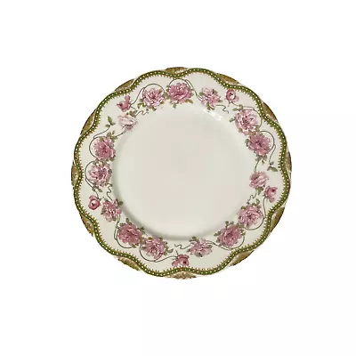 Theodore Haviland France Limoges Dinner Plate 9  Rose Trim Vintage • $29.59