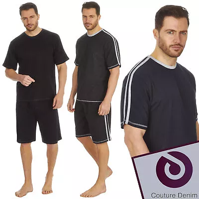 £9.99 • Buy Mens T-Shirt & Shorts Pyjamas Stripe Set Night Suit Short Sleeve Pj Loungewear