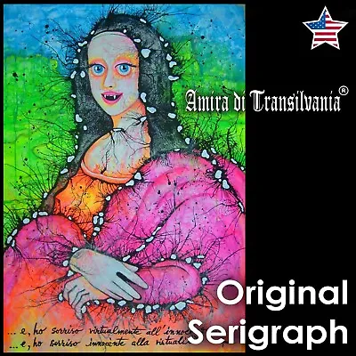 Pop Art Monna Lisa Original Serigraph Portrait Figurative Painting Home Decor  • $461.70