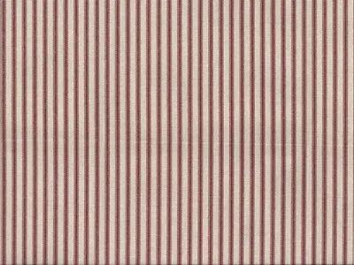 3 Yds  Magnolia Home Ticking Stripe Red  Cotton  Drapery Upholstery  • $23.99