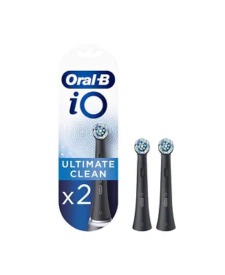 $39.95 • Buy New Oral-B Io Ultimate Clean Replacement Brush Heads 2 Pack - Black