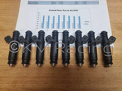 8x FI114961 60LB 650cc Siemens Deka Fuel Injectors: Flow Tested & Cleaned • $240