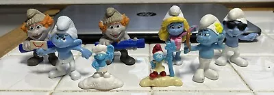 Lot Of 8 Peyo Smurf Figures • $12