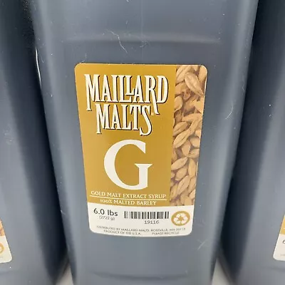 Maillard Malts Gold Malt Extract Syrup 100% Malted Barley Product Of USA Brewing • $35.50