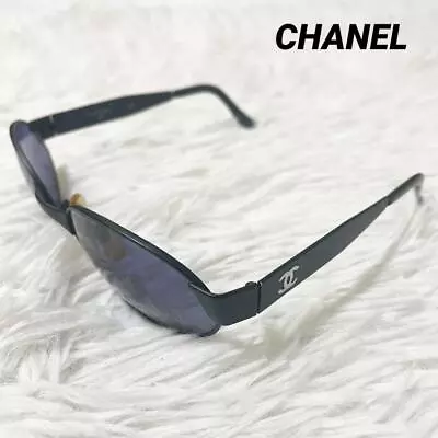 Chanel Vintage Oval Color Lens Black Sunglasses • $160.98
