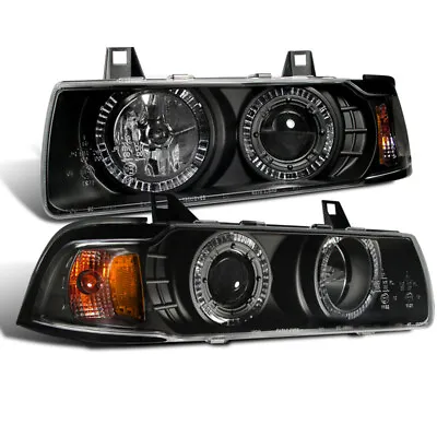 CG BMW 3 Series E36 92-98 2 Dr Projector Headlight G2 Halo Black Clear • $148.21