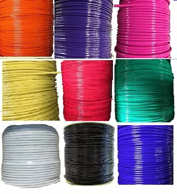 COLOR Vinyl Coated Wire Rope Cable1/8  - 3/16   7x7 Cable • $19.50