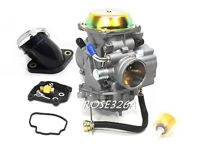 $49.99 • Buy Carburetor W/ Intake Boot For Suzuki Quadrunner 250 LT4WD King Quad 300