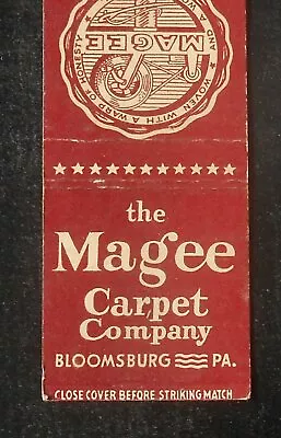 1940s The Magee Carpet Company Woven With A Warp Of Honesty Bloomsburg PA MB • $5.32