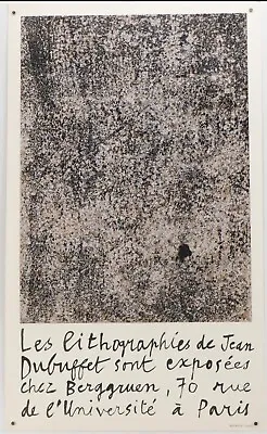 JEAN DUBUFFET ORIGINAL VINTAGE French Art Exhibition Poster  • $250