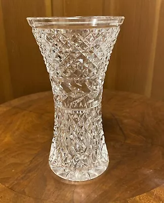 Vintage Waterford Crystal Glandore Vase Hand Blown Cut Glass 8” Old Mark • $125