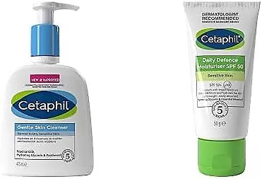 Cetaphil Skin Care Bundle With Gentle Skin Cleanser 473ml Face & Body Wash Dai • £37.13