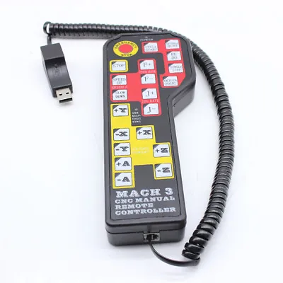 USB 3/4 Axis Pendant Handle Wheel Manual Remote Controller Fits For Mach3 CNC • $41