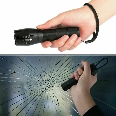 Police 90000Lumens Flashlight LED Super Bright Zoom Waterproof Torch Lamp • £5.99