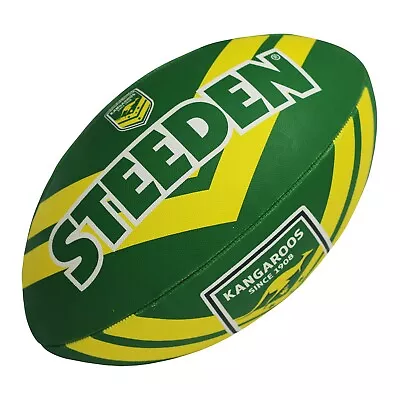 Steeden Australian Kangaroos Rugby League Supporter Ball NRL - Size 5 • $29.99