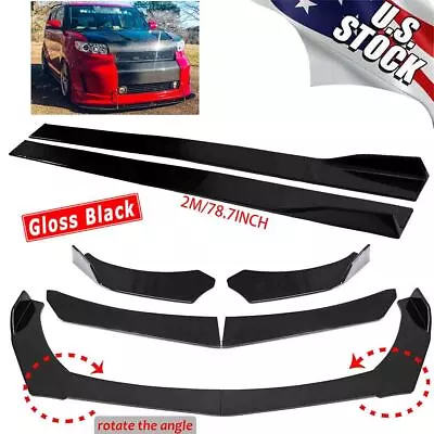 For Scion XB IM TC Front Bumper Lip Splitter 78.7  Side Skirt Panel Lip Body Kit • $66.95