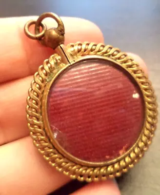 Antique Estate Victorian 1800's Dbl Insert Photo Locket 1 3/4  Pendant!!! G576 • $3.84