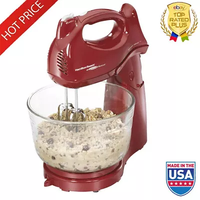 Countertop Stand Mixer W/ Glass Bowl Vegetables Fruit Kitchen 4 Quart 6 Speed US • $28.19