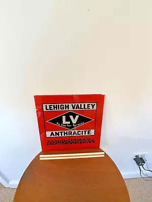 Vintage Lehigh Valley Anthracite Glass Sign • $129.95