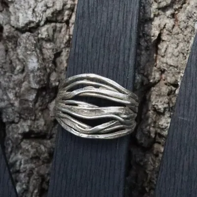 Vintage Sterling Silver .925 PZ Israel Ring Size 6 • $22.99