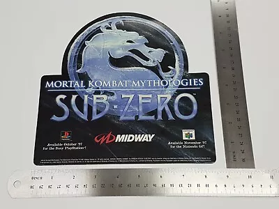 Mortal Kombat Mythologies Sub-Zero 1997 PS1 N64 Cardboard Store Promo Display  • $2749.95