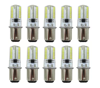 10pcs BA15D LED Bulb Lamp Fit Singer 221/301A/401A White Equivalent 30W 110V #H • $13.19