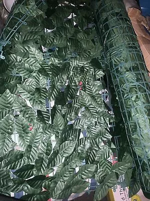 2.5m X50cm Artificial Hedge Fake Ivy Leaf Garden Fence Privacy Screening.Roll • £8