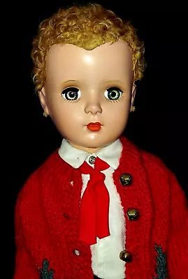 Nice 18  Madame Alexander Mary Martin Strung Hard Plastic Doll W/ Caracul Wig! • $9.99