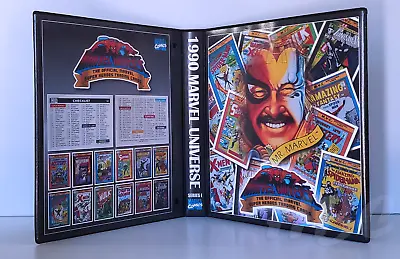 Custom Graphics 1990 MARVEL UNIVERSE SERIES 1 Trading Card Inserts With Binder • $37.99