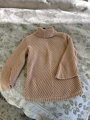 J Crew Tan Cotton Sweater M Reduced Price • $17.99