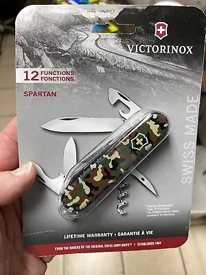 Victorinox Swiss Army Pocket Knife Spartan Camouflage 91 MM 53353 / 1.3603.94 • $29.50