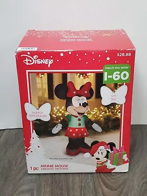 Disney 5' Minnie Mouse Airblown Christmas Inflatable Display Great Condition • $34.99